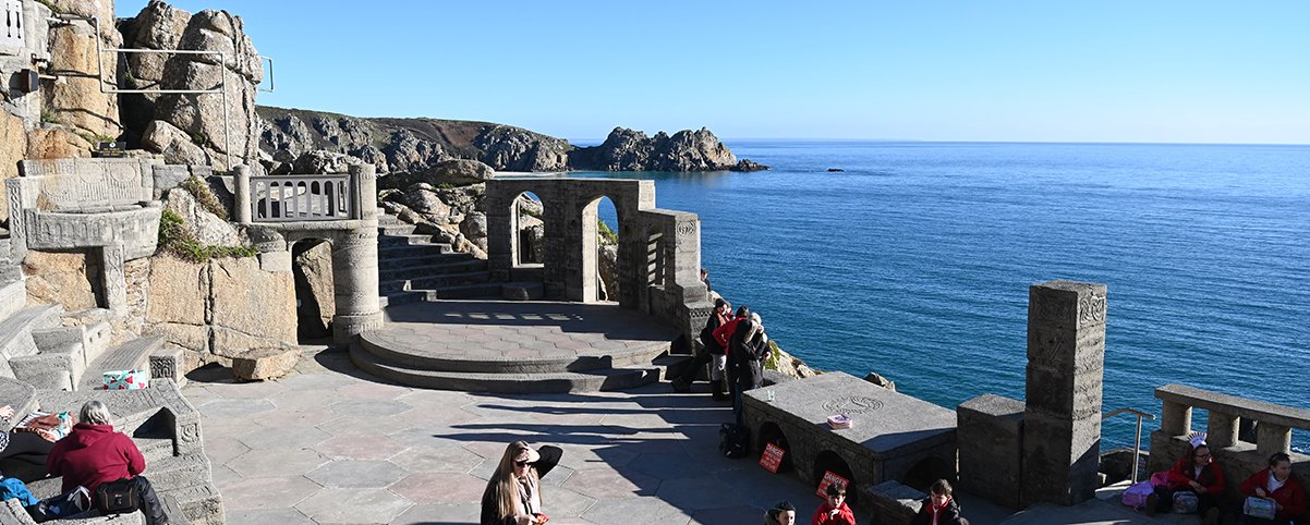 View from the middle of the first row of the Grass Terraces