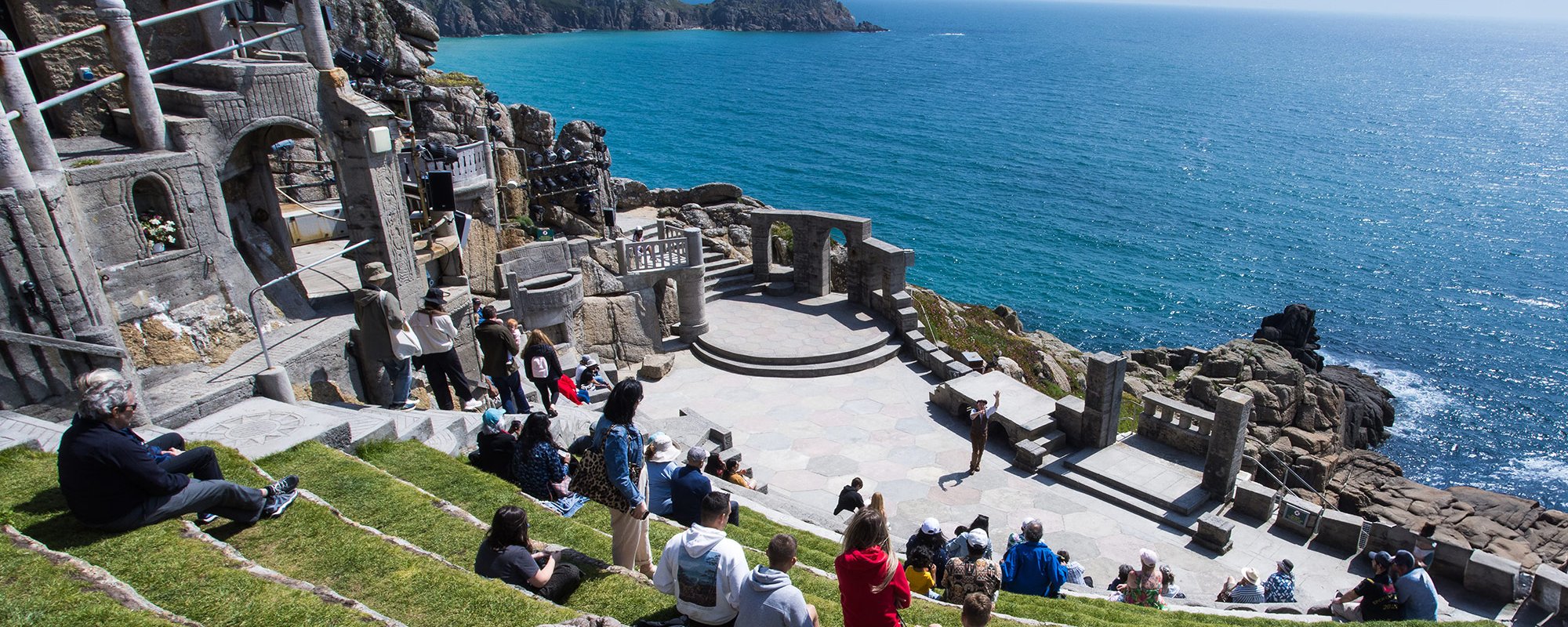 The Minack Theatre with Porthcurno Bay