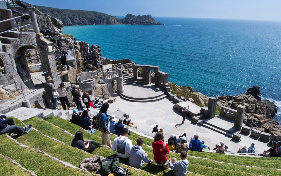 The Minack Theatre with Porthcurno Bay
