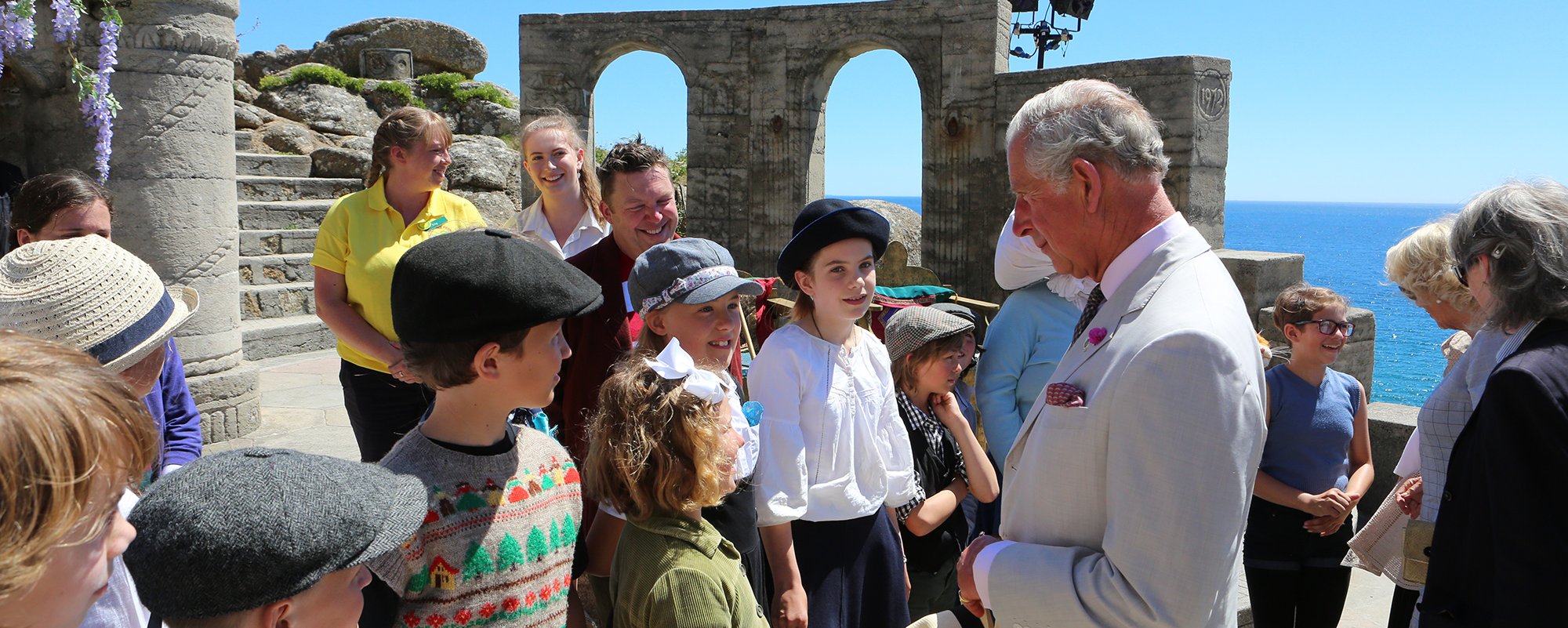 HRH Duke of Cornwall visits the Minack