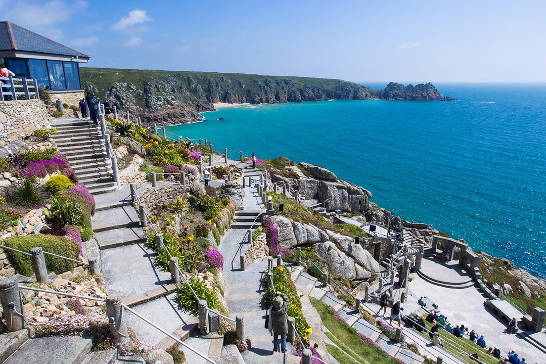 Wide view of the Minack and bay